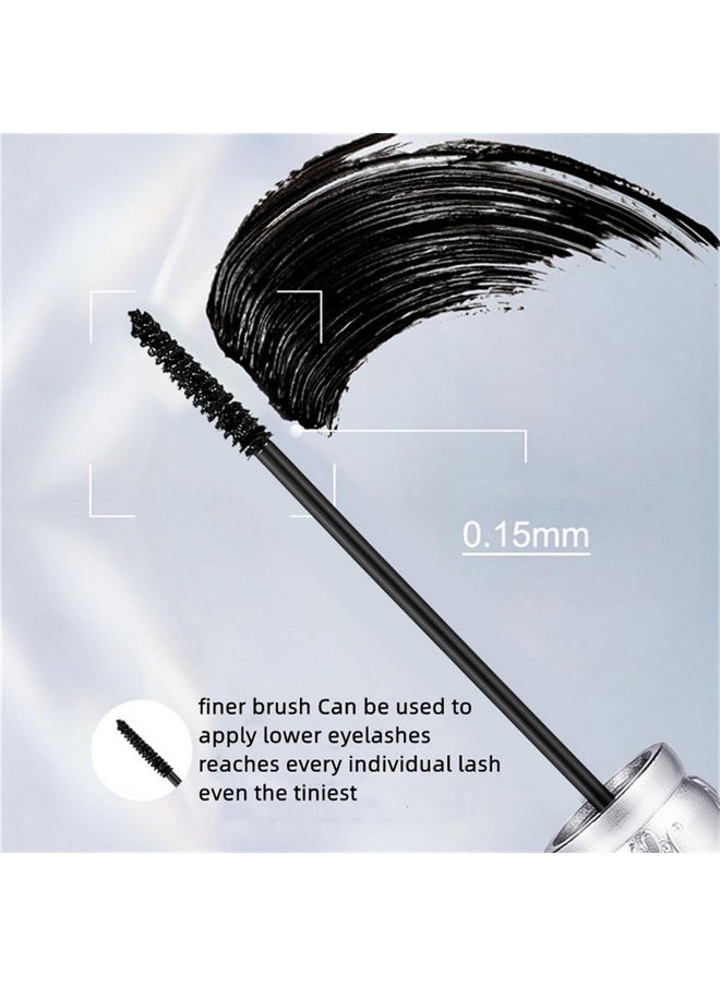 Silver Butterfly Design Mascara, Waterproof Black Small Wand Brush Mascara, Long-Lasting, Smudge-Proof, Voluminous Eyelashes, Gift(1 Pcs)