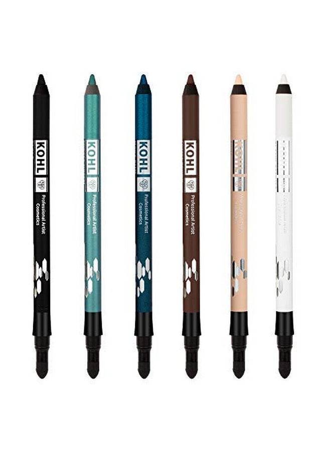 Longlasting Kohl Pencil (Skin) | Matte Smooth, Single Stroke Application Pigmented Kajal | Waterproof, Smudge-Proof & Long Lasting Kohl Pencil For A Smokey Look With Smudge Tool (10G)