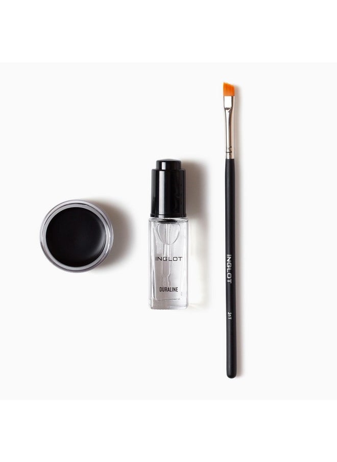 Eye Essentials Set | Duraline + Amc Eyeliner Gel 77 + Makeup Brush 31T |