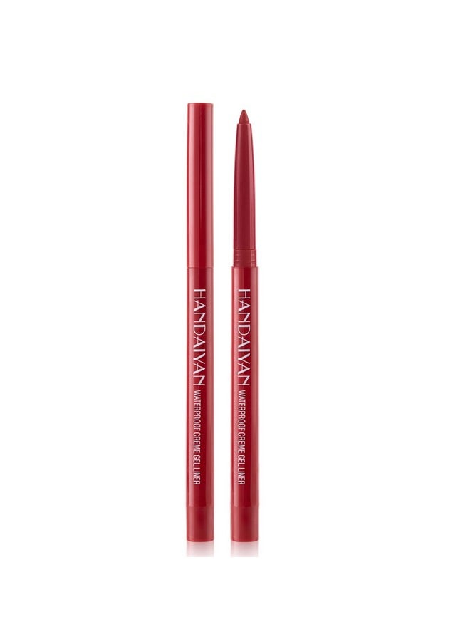 Eyeliner Pencil, Waterproof Eyeliner Long-Lasting, Dark-Red Eyeliner, High-Pigmented Colorful Eyeliners Easy To Use Eyeliner Pen For Women, Dark-Red