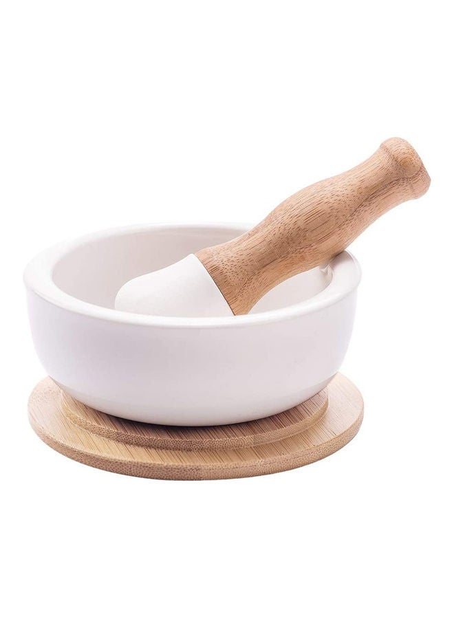 Mortar And Pestle Set White/Beige