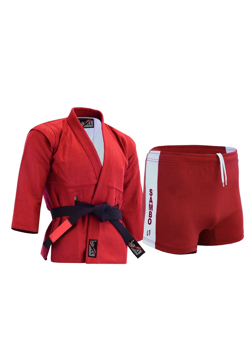 Sambo Suit for Training & Competition – Durable Martial Arts Uniform with Jacket & Shorts