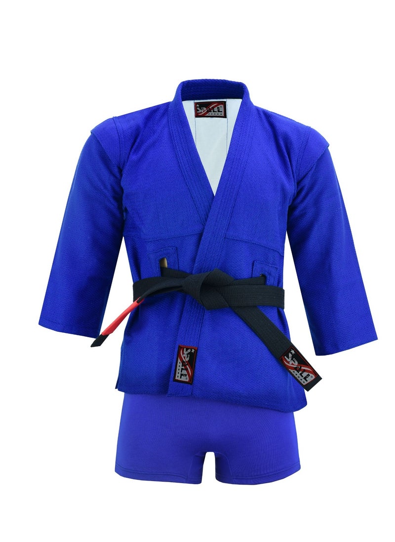 Sambo Suit for Training & Competition – Durable Martial Arts Uniform with Jacket & Shorts