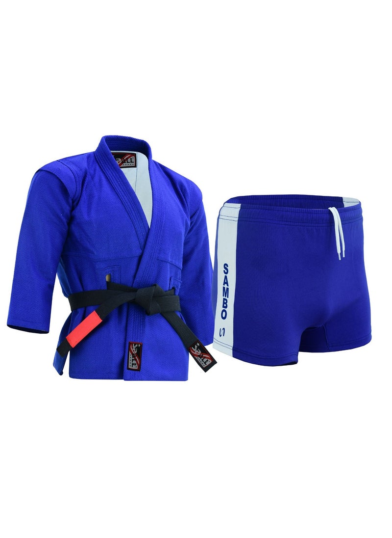 Sambo Suit for Training & Competition – Durable Martial Arts Uniform with Jacket & Shorts