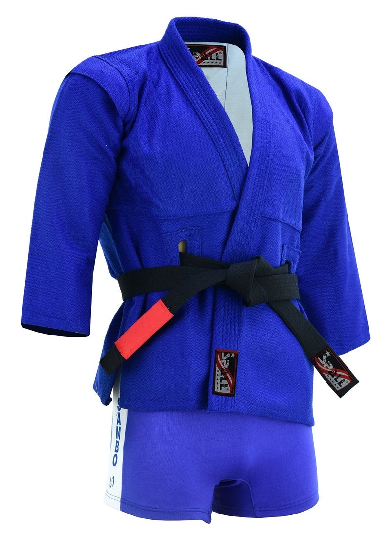 Sambo Suit for Training & Competition – Durable Martial Arts Uniform with Jacket & Shorts