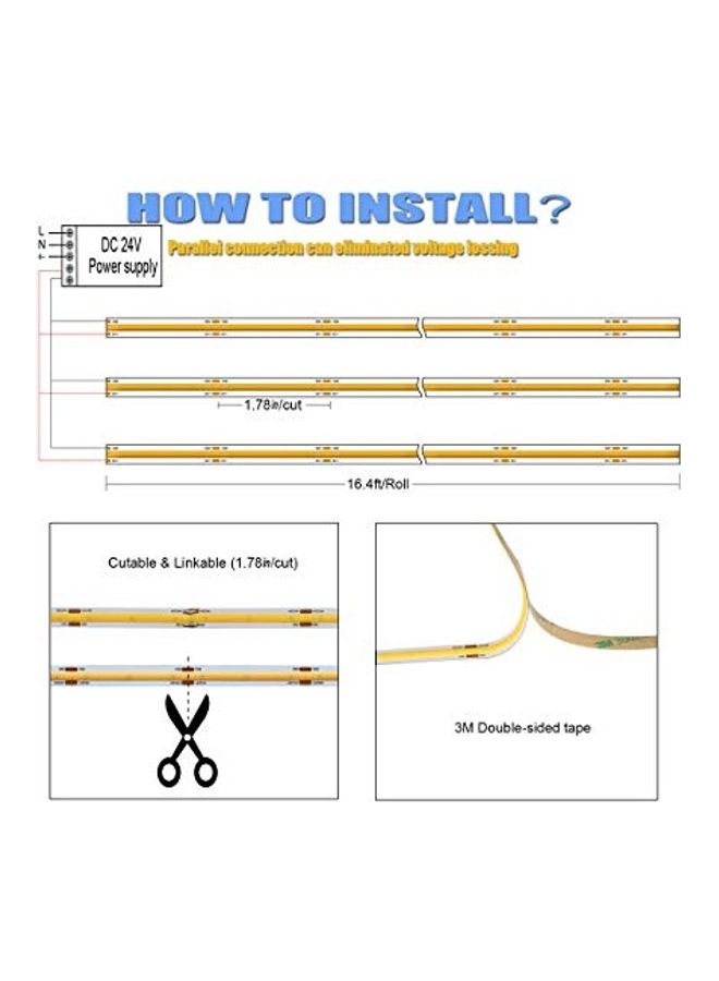 LED Strip Light White 0.26kg