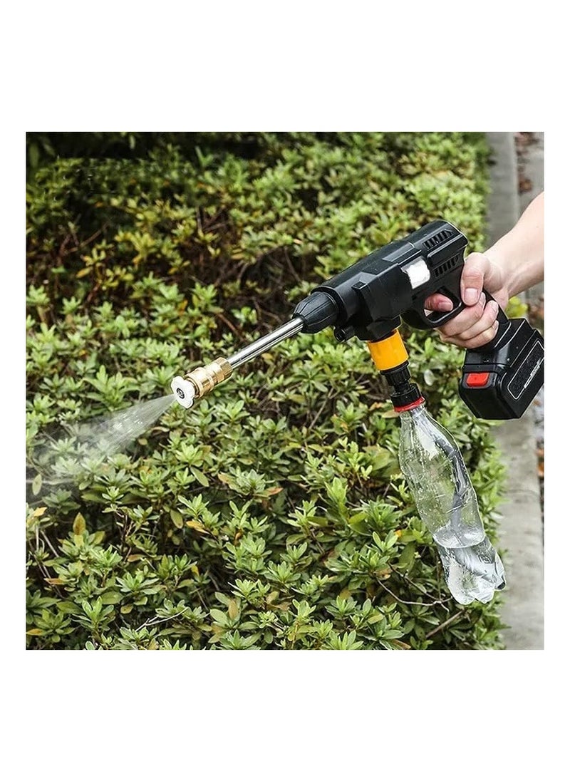 48V Cordless Pressure Washer Portable Pressure Cleaner Electric Handheld Power Washer Gun for Outdoor Use for Cleaning Car Watering Flowers Cleaning Floors