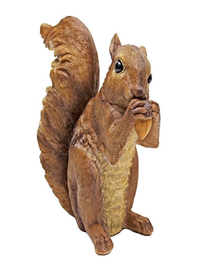 Design Toscano QM188731 Chomper the Woodland Squirrel Outdoor Garden Statue, 7 Inch, full color