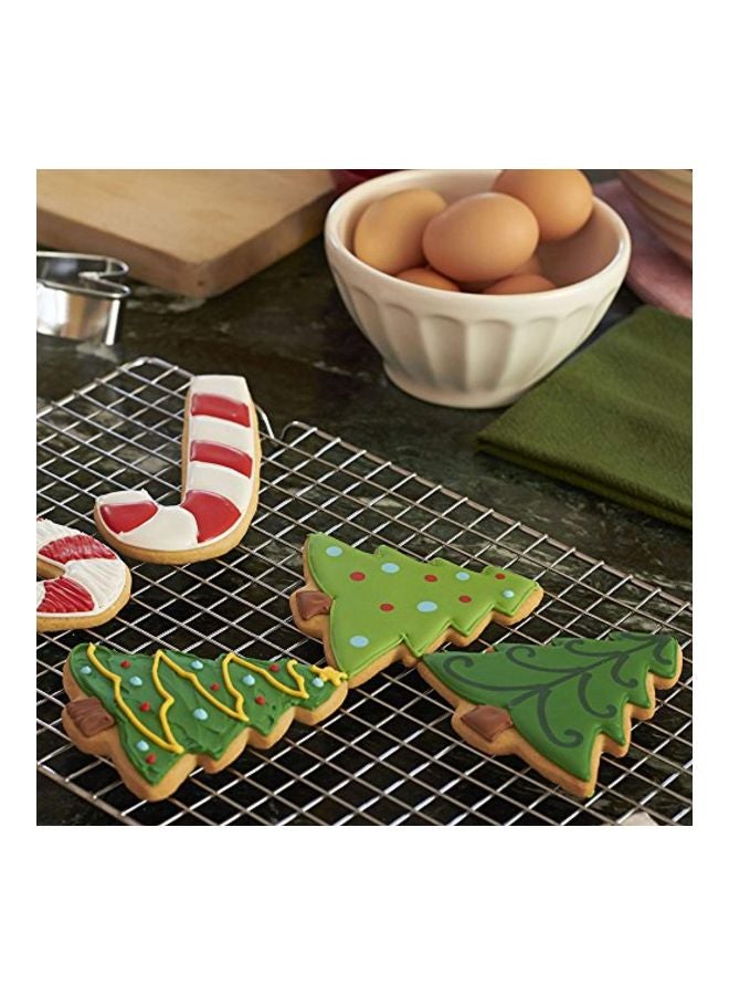 11-Piece Winter Christmas Cookie Cutter Set Silver