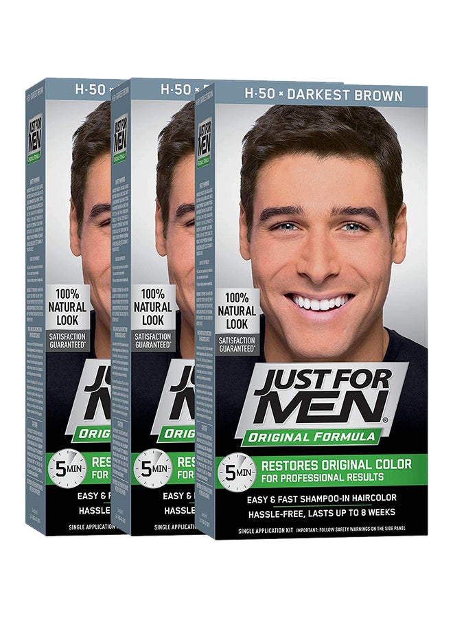 Pack of 3 Original Formula Hair Color Brown 1.8X6.2X3.3inch