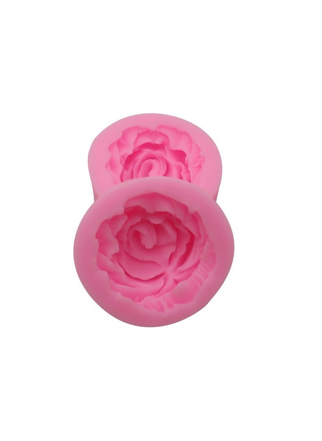 2 Piece 3D Flower Bloom Rose Shape Silicone Molds For Cupcake Dessert Chocolate Jelly Cookie Decor, Jewelry, Pastry, Chocolate,Handmade Soap Mould Candy Making