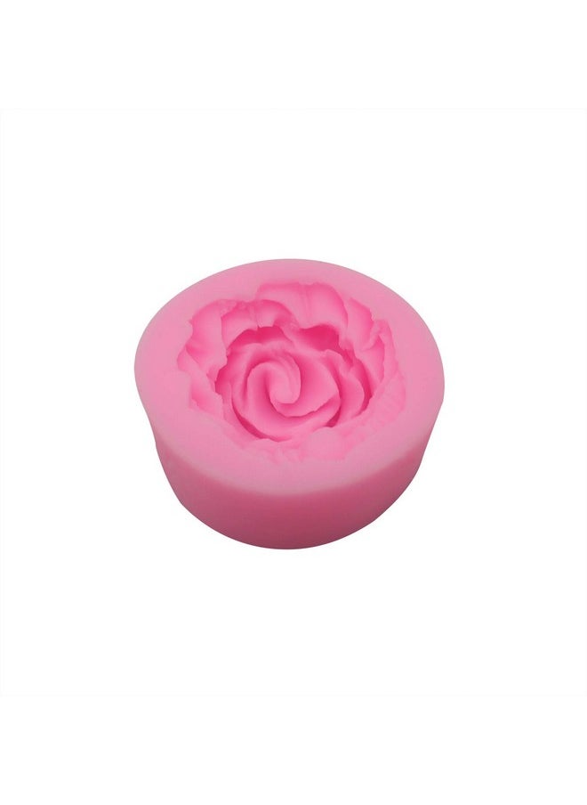 2 Piece 3D Flower Bloom Rose Shape Silicone Molds For Cupcake Dessert Chocolate Jelly Cookie Decor, Jewelry, Pastry, Chocolate,Handmade Soap Mould Candy Making