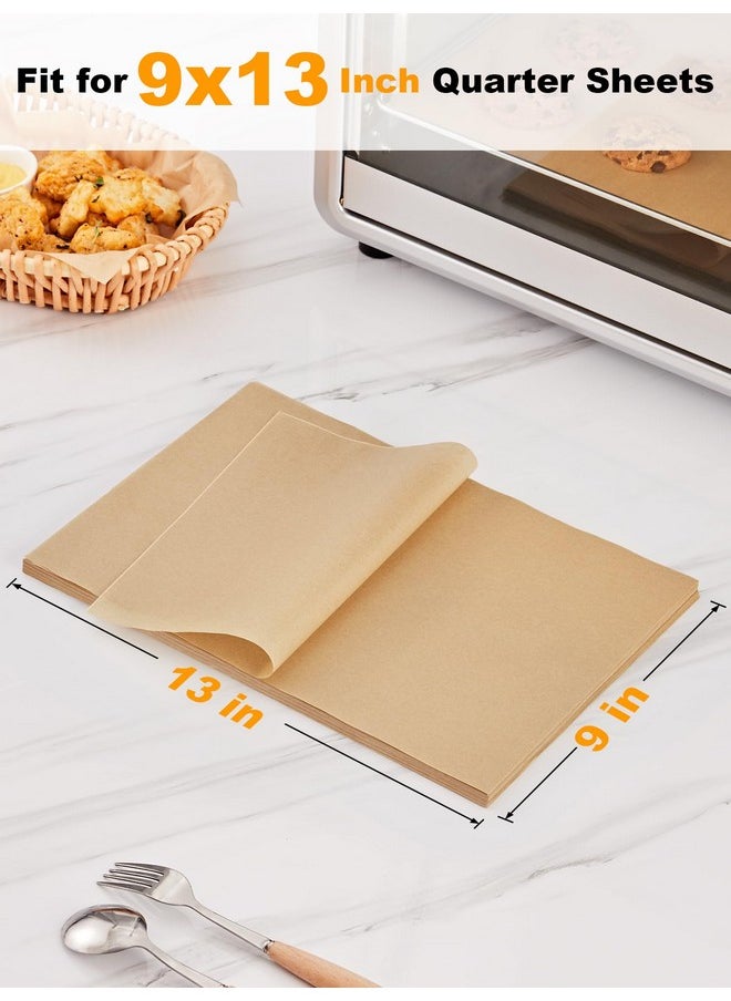 120Pcs Parchment Paper Sheets, 9X13 Inch Pre-Cut Parchment Paper For Baking, Non-Stick Baking Parchment Paper, Natural Wood Pulp, For Air Fryer Steaming Grilling Rack Oven (Unbleached)