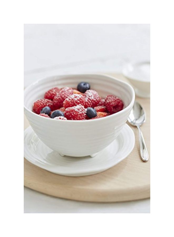 4-Piece Porcelain Dip Dish Set White 3.3inch