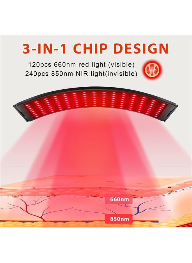 Red Light Therapy for Face and Body, Red Infrared Light Therapy Lamp with Stand Led 660nm Red Light-Therapy& 850nm Infrared Light Device for Body