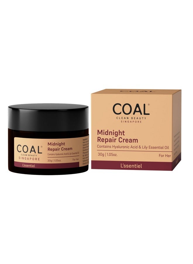 Midnight Repair Cream With Hyaluronic Acid & Lily Oil | Repairs & Renews Skin | Women | All Skin Types | 30G