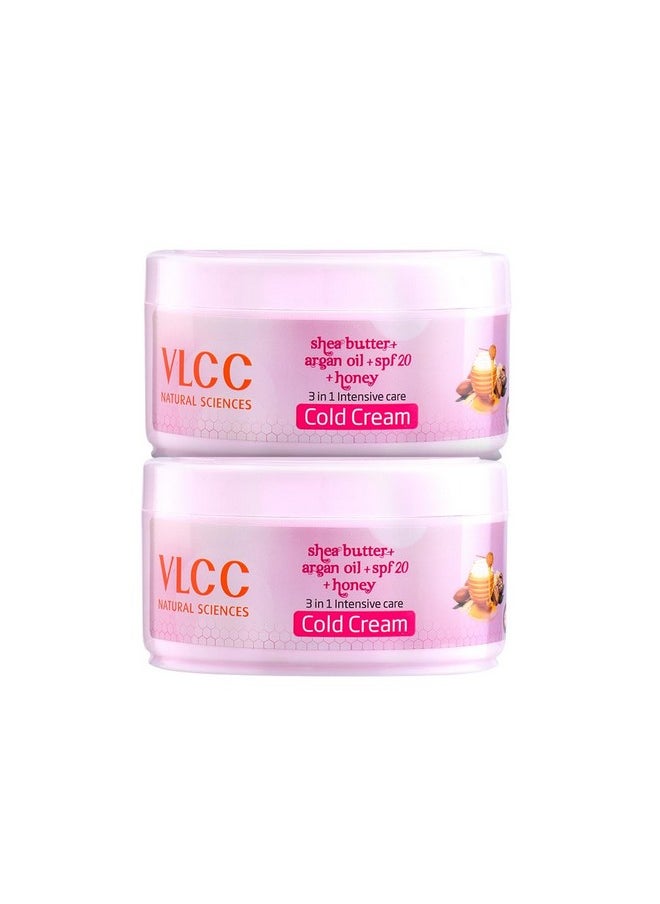 3 In 1 Intense Care Cold Cream (B1G1, 200G, Shea Butter, Argan Oil, Honey And Niacinamide Cold Cream For Dry Skin, Spf 20 Face Cream For Winters, Minimizes Pores And Moisturizes)