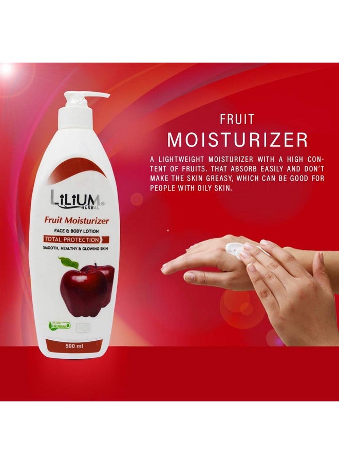 Herbal Fruit Moisturizer Lotion 500Ml Pack Of 2, Smooth, Healthy & Glowing Skin, Deep Nourishment, Hydrating, Skin Softening, Formula, For Women & Men, All Skin Types