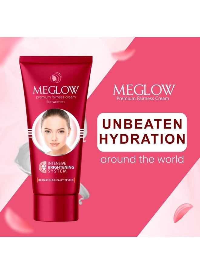 Anti-Aging Combo Pack Of 2 - Meglow Anti-Ageing Cream (30 Gm) With Skin Brightening Cream For Women - Spf 15 (50 Gm) For Hydrating,Toning Rejuvenating Dull Skin