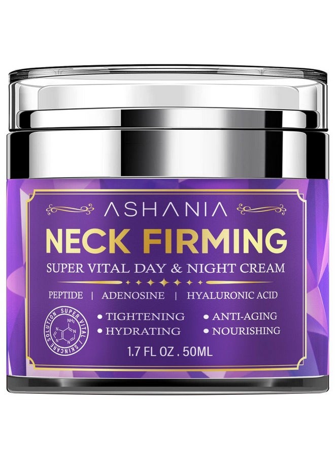 Neck Firming Cream: Korean Skin Care Skin Tightening Cream Moisturizer Face And Neck Lift Tightening With Hyaluronic Acid & Peptide & Adenosine & Advanced Formula 1.7 Fl Oz