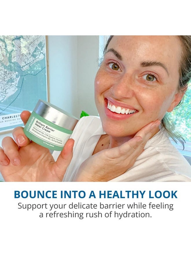 Brilliant Barrier Water Cream - Hydrating Niacinamide Water Cream, Hydrating Sleeping Mask, Skin Barrier Support, Squalane And Ceramides For A Visibly Perfected And Moisturized Look - 1.7 Fl Oz