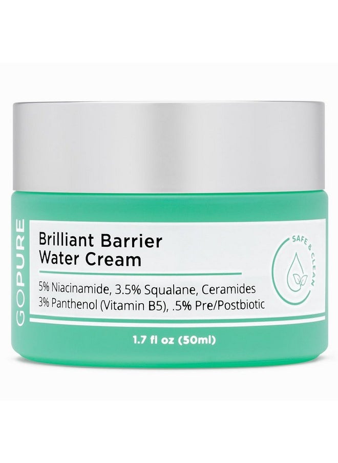 Brilliant Barrier Water Cream - Hydrating Niacinamide Water Cream, Hydrating Sleeping Mask, Skin Barrier Support, Squalane And Ceramides For A Visibly Perfected And Moisturized Look - 1.7 Fl Oz