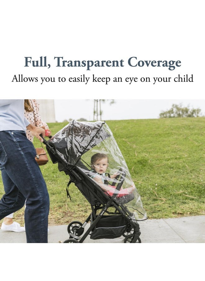 Quid Stroller Raincover, Clear - Designed For Quid Stroller - Easy To Install - Rain Cover & Insect Shield For Cold Weather, Wind - Bpa Free