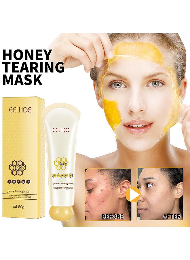 Honey Tearing Mask, Honey Mask, Oil Control Blackhead Remover Honey Tearing Peel Mask Off Dead Skin Clean Pores Peel Mask Dead Skin