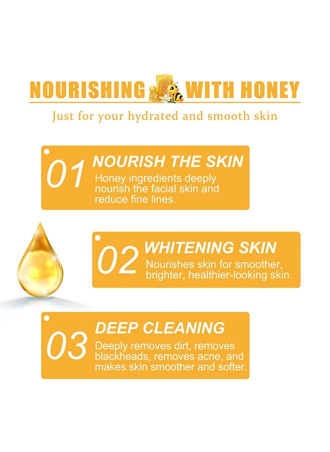 Honey Tearing Mask, Honey Mask, Oil Control Blackhead Remover Honey Tearing Peel Mask Off Dead Skin Clean Pores Peel Mask Dead Skin