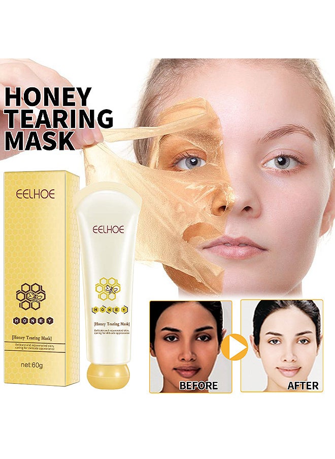 Honey Tearing Mask, Honey Mask, Oil Control Blackhead Remover Honey Tearing Peel Mask Off Dead Skin Clean Pores Peel Mask Dead Skin