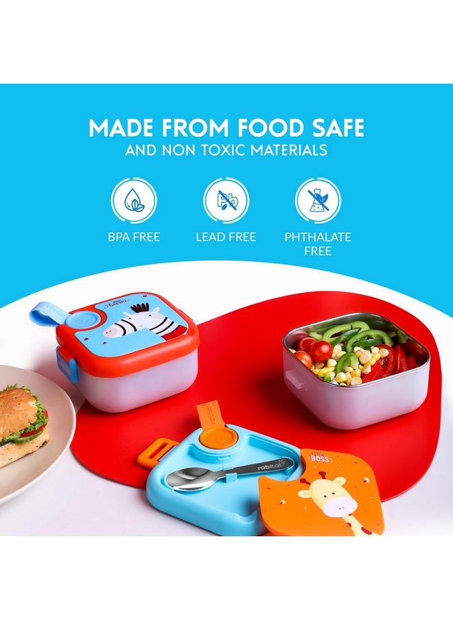 Lunchmate Mini Stainless Steel Lunch Box Little Boss 500 Ml - 2 Years Warranty | Steel Lunch Box For Kids | Snack Box | Stainless Steel Lunch Box