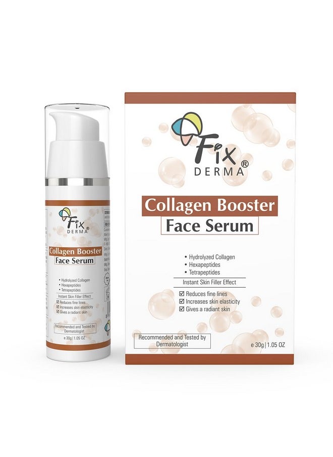 Hydrolyzed Collagen Booster Face Serum | Collagen Serum For Face Face, Fine Lines & Wrinkles | Serum For Men & Women | Suitable For All Skin Types - 30G