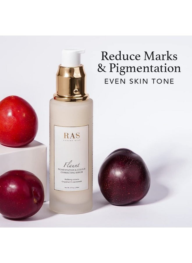 Flaunt Pigmentation & Complexion Correcting Serum; Reduces Dark Spots, Removes Dullness, Evens Skin Tone; 10Ml