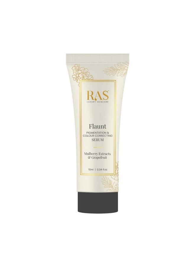 Flaunt Pigmentation & Complexion Correcting Serum; Reduces Dark Spots, Removes Dullness, Evens Skin Tone; 10Ml