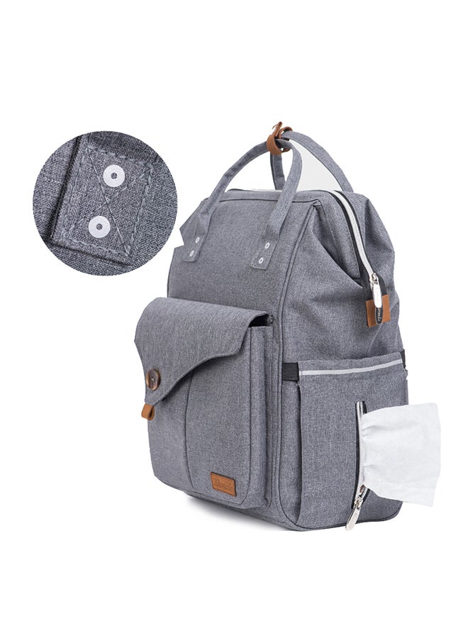 Travel Lite Stroller With Alameda Diaper Backpack - Large With Hooks Grey