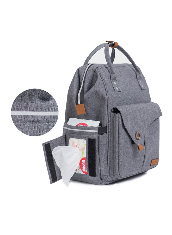 Travel Lite Stroller With Alameda Diaper Backpack - Large With Hooks Grey