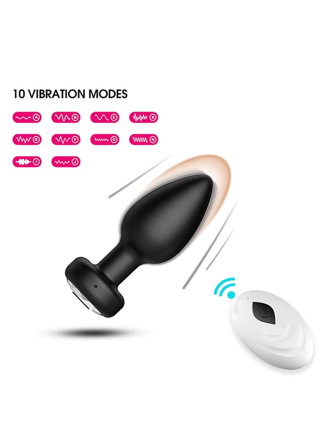 Black Portable Mini Massager with 10 Vibration Modes