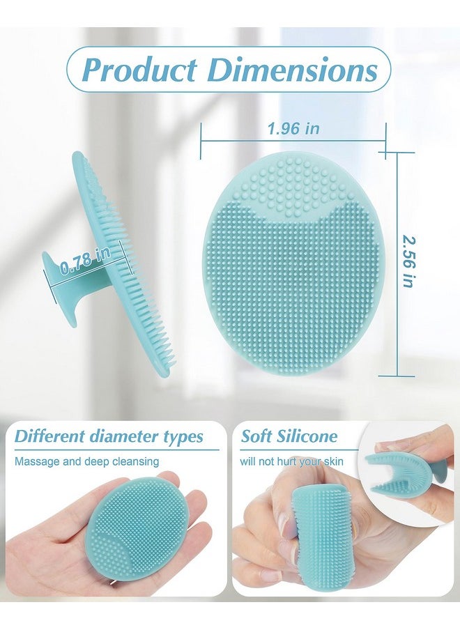 Face Scrubber, 8 Pcs Silicone Face Scrubber Exfoliator For Women, Face Cleansing Brush Blackhead Acne Pore Pad For Deep Cleaning Skin Care