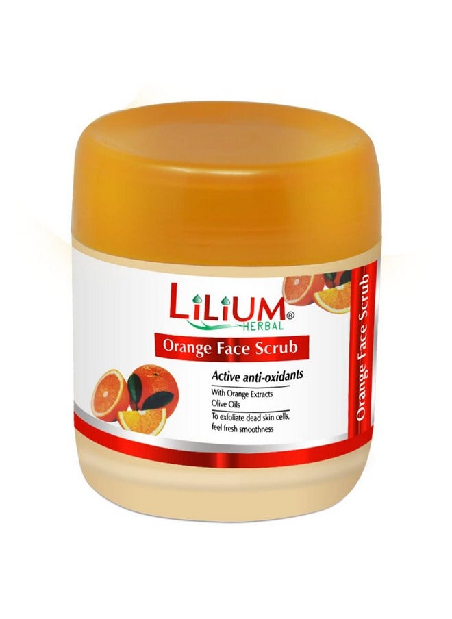 Active Anti-Oxidants Orange Face Scrub With Orange Extracts & Olive Oil 500Ml