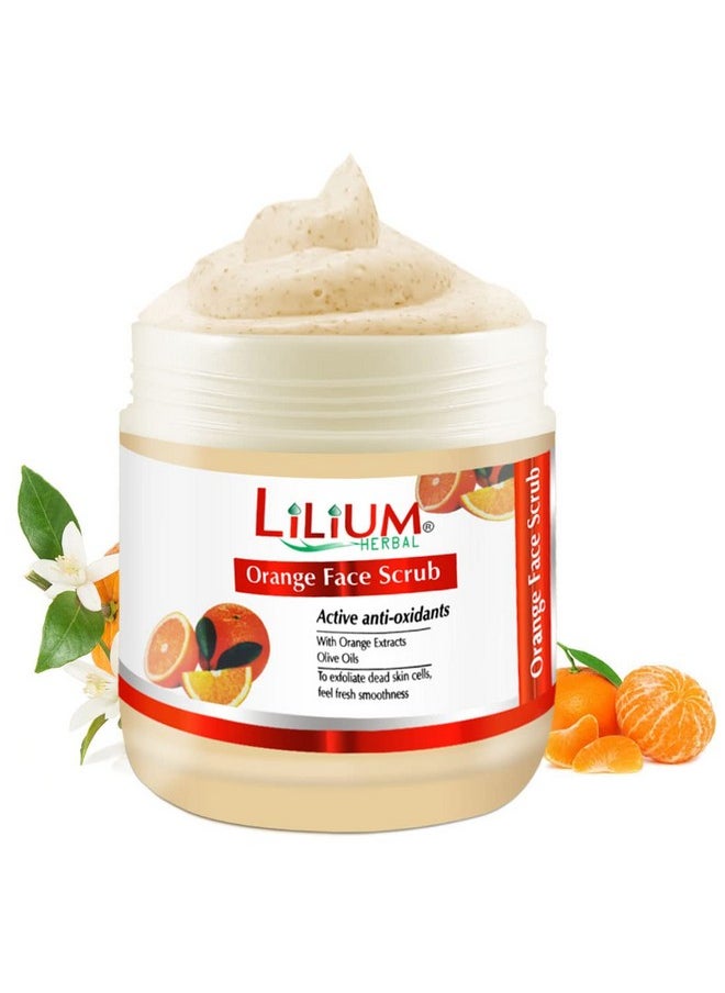 Active Anti-Oxidants Orange Face Scrub With Orange Extracts & Olive Oil 500Ml