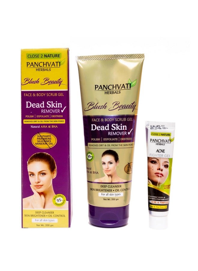 Herbals Body Care Combo Kit Of -(Dead Skin Remover 200G + Acne Fighter Gel 20Gm)