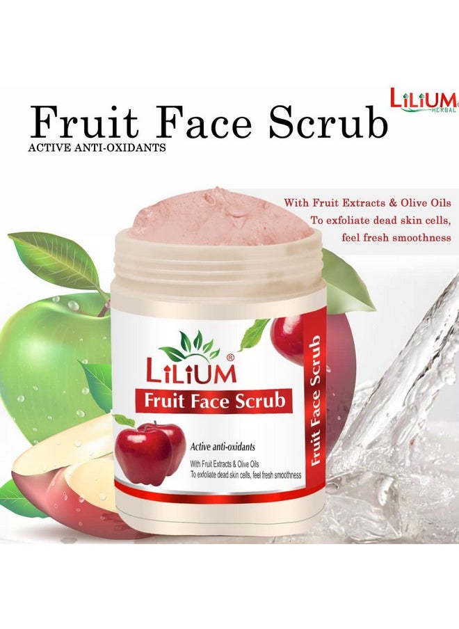 Fruit Face Scrub 900G | Active Anti-Oxidants | With Fruit Extracts & Olive Oils | To Exfoliate Dead Skin Cells | Feel Fresh Smoothness | Youthful Glow | All Skin Types