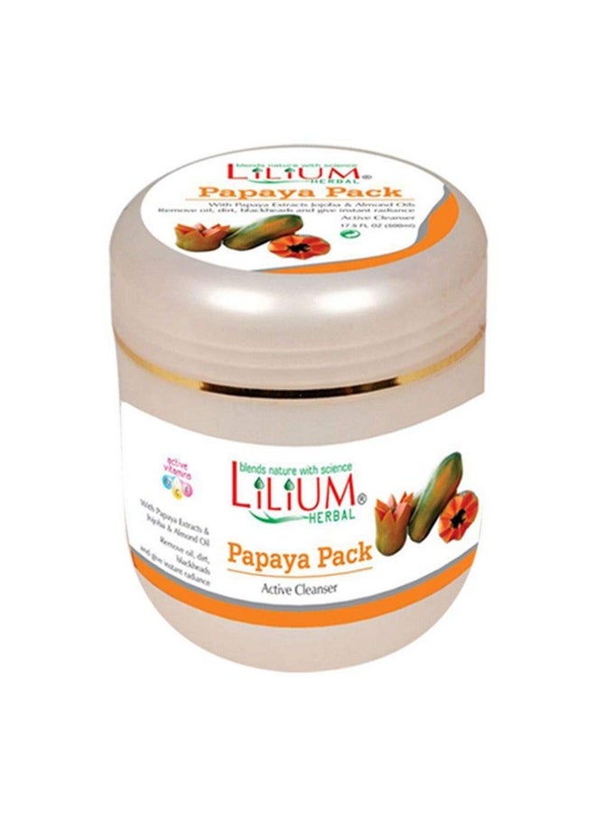 Herbal Papaya Skin Care Combo (Cleansing Milk, Cream, Scrub, Pack) Set Of 4-Gc668