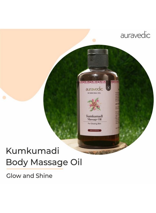 Body Oil For Glowing Skin 200Ml Kumkumadi Tailam Body Massage Oil For Full Body Kumkumadi Oil Body Oil After Bath For Daily Use Body Oil For Women Men