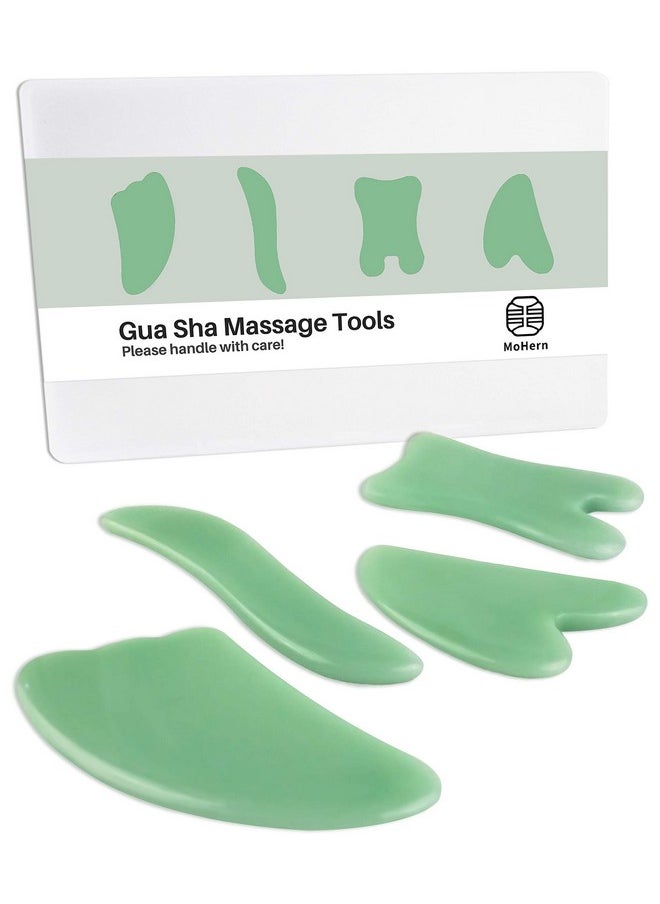 Gua Sha Massage Tools, 4 Pcs Gua Sha Tools Of Multi-Shapes, Guasha Scraping Massage Tools For Face And Body