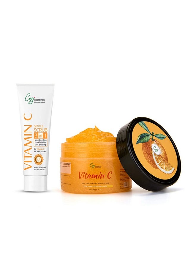 Vitamin C Gel Exfoliating Body Scrub & Gentle Scrub (Combo Packs) (3654120)