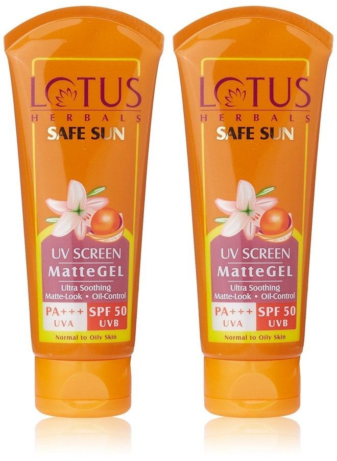 Lotus Herbals Safe Sun Uv Screen Matte Gel SPF 50-200 Grams Lotion, Gel