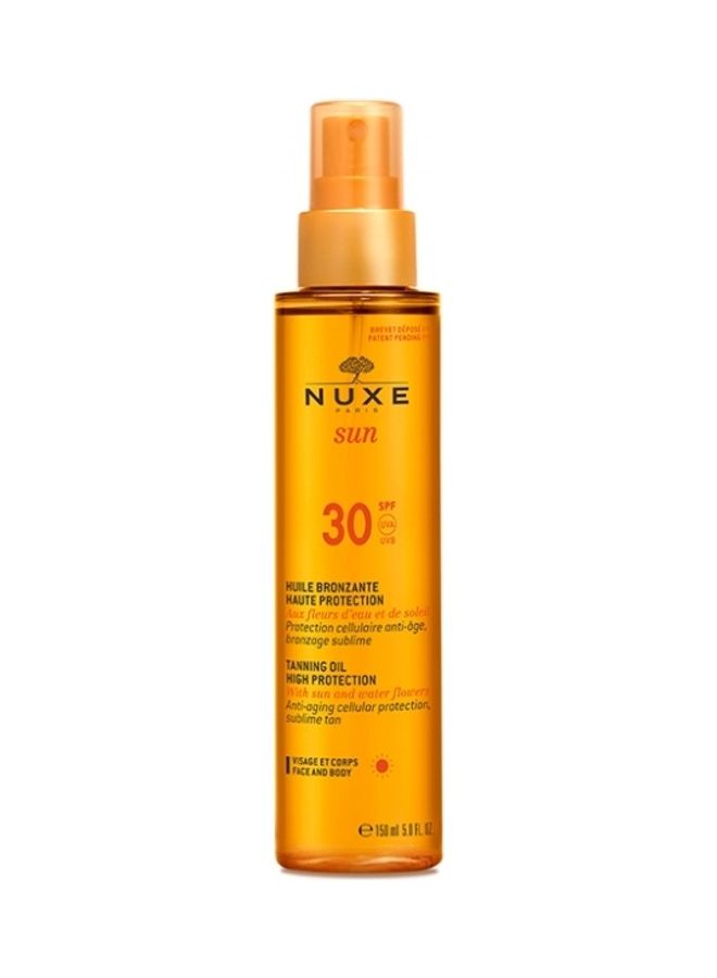 Sun Tanning Oil Face and Body SPF 30 Clear 150ml