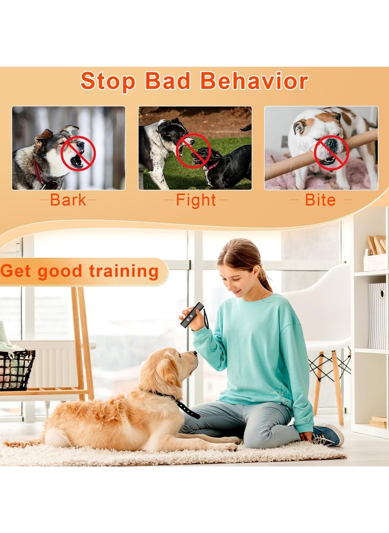 Anti Barking Device for Dogs - Dog Bark Deterrent Devices for Stopping Bad Dog Behavior - Ultrasonic Dog Bark Deterrent, Refuse to Shout and Slap - Best Anti Barking Device Rechargeable