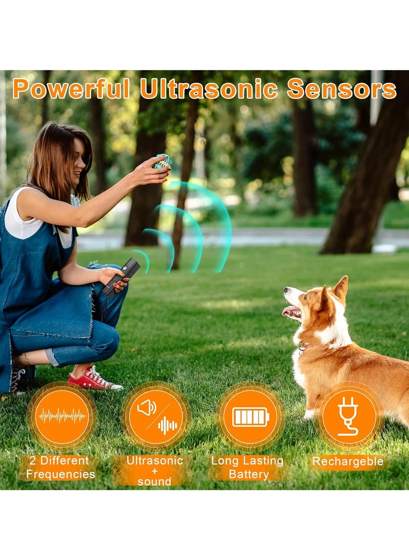 Anti Barking Device for Dogs - Dog Bark Deterrent Devices for Stopping Bad Dog Behavior - Ultrasonic Dog Bark Deterrent, Refuse to Shout and Slap - Best Anti Barking Device Rechargeable